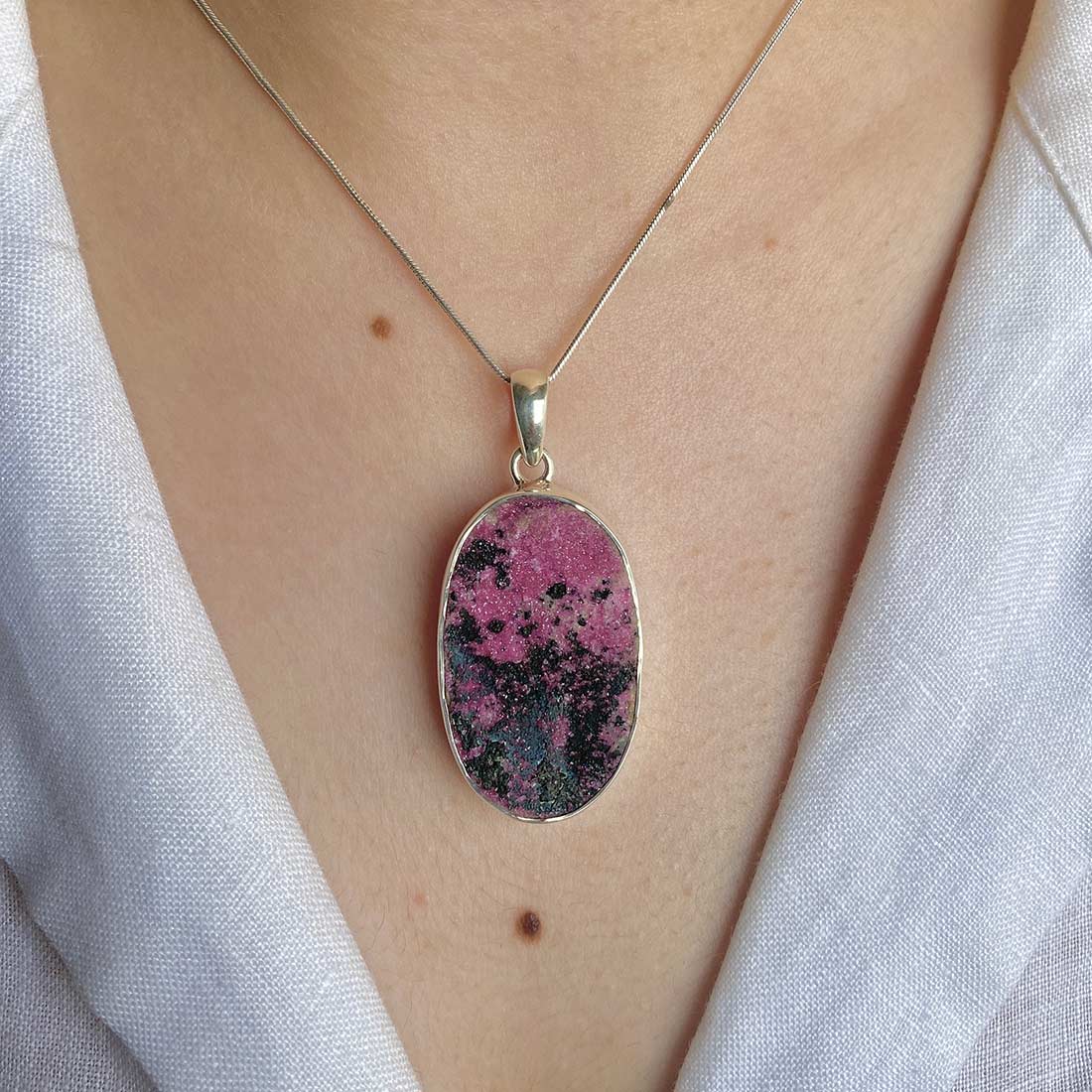 Cobalt Calcite Pendant-(CBC-P-23.)
